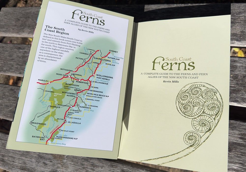 South Coast Ferns title pages and regional map