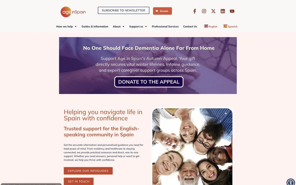 Age in Spain website