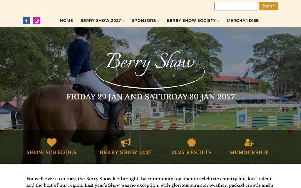Berry Show website