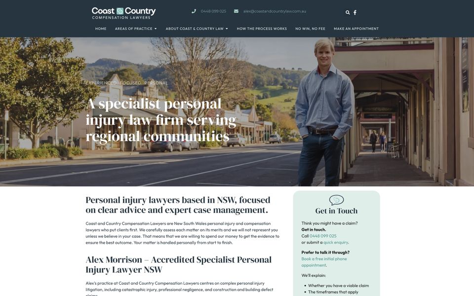 Coast & Country Law website