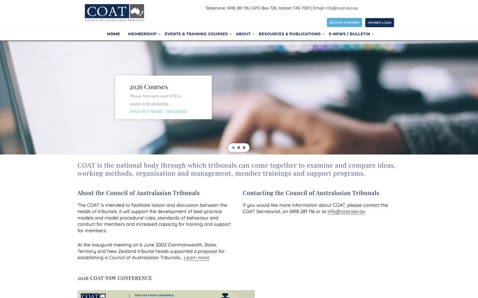 Council of Australasian Tribunals website