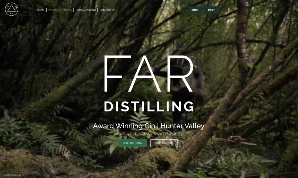 Far Distilling website